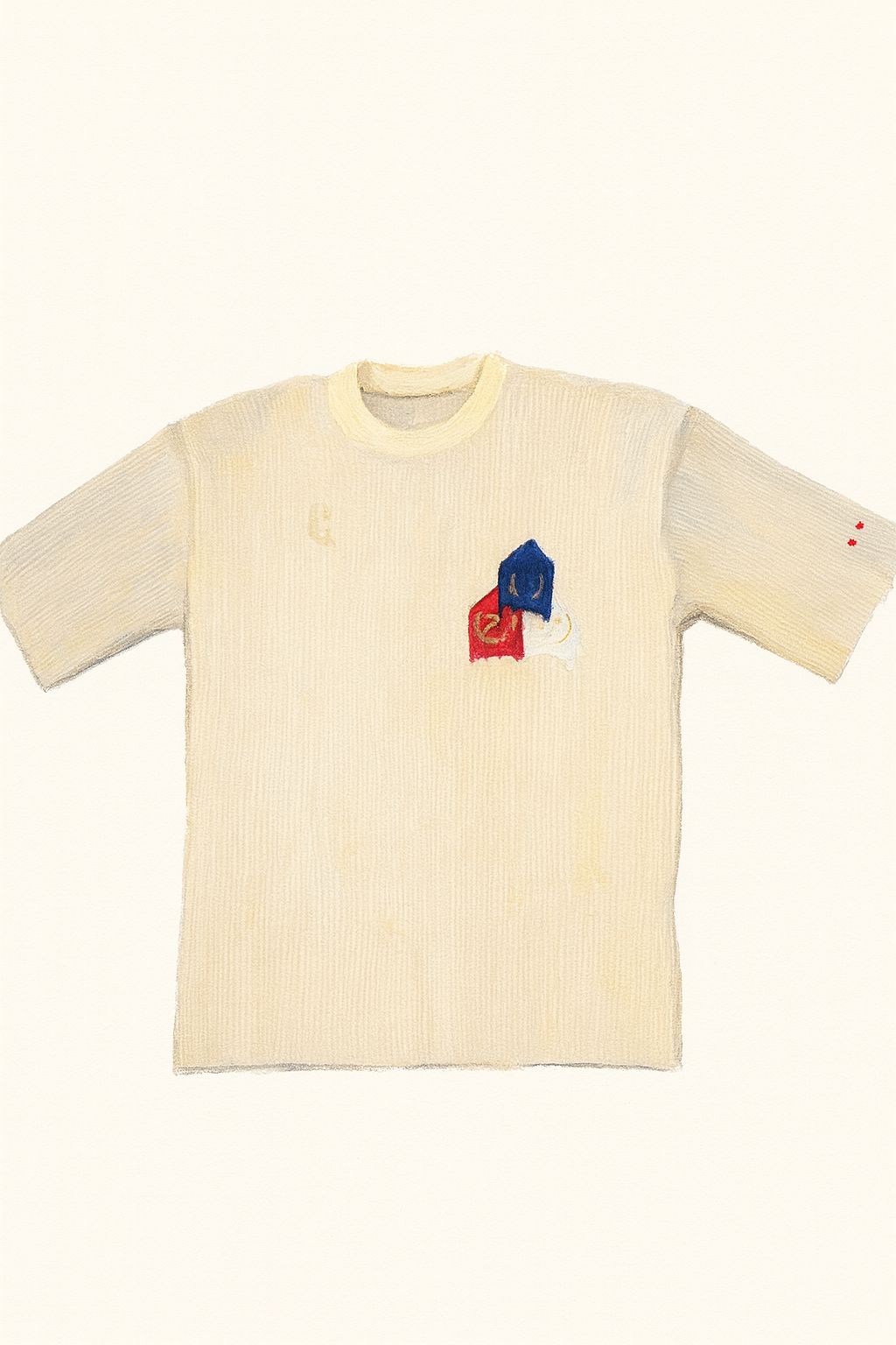 Pleated "Field Day" Jersey Shirt